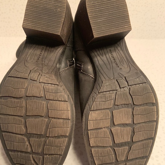 Cobb Hill Anisa 3 Buckle Black Leather Boots Mid Calf Height Size 7.5 🍁 - Picture 7 of 15